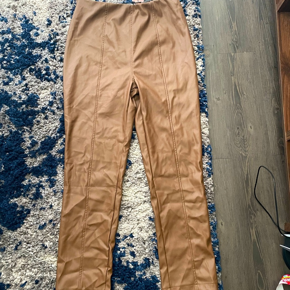 NWT chocolate PLT leggings S12